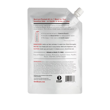 Beast WASH for EVERYONE Refill Pouch (16 oz)